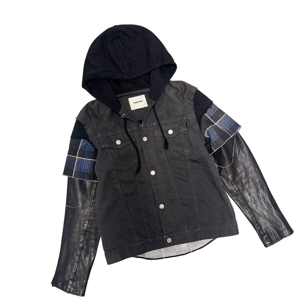 UNDERCOVER SS12 HYBRID LEATHER DENIM JACKET.
