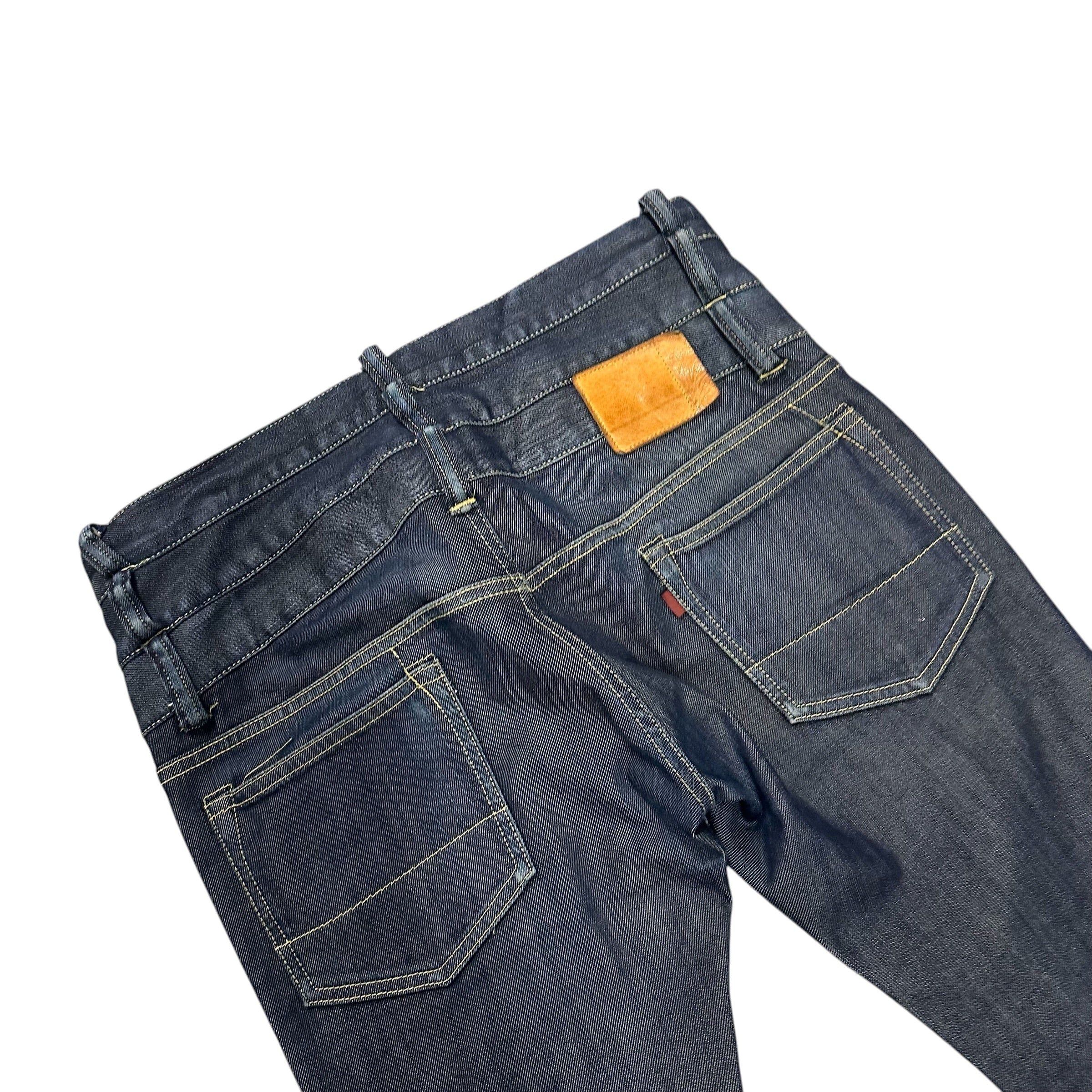 GANRYU JAPANESE TRIPLE WAISTED DENIM.