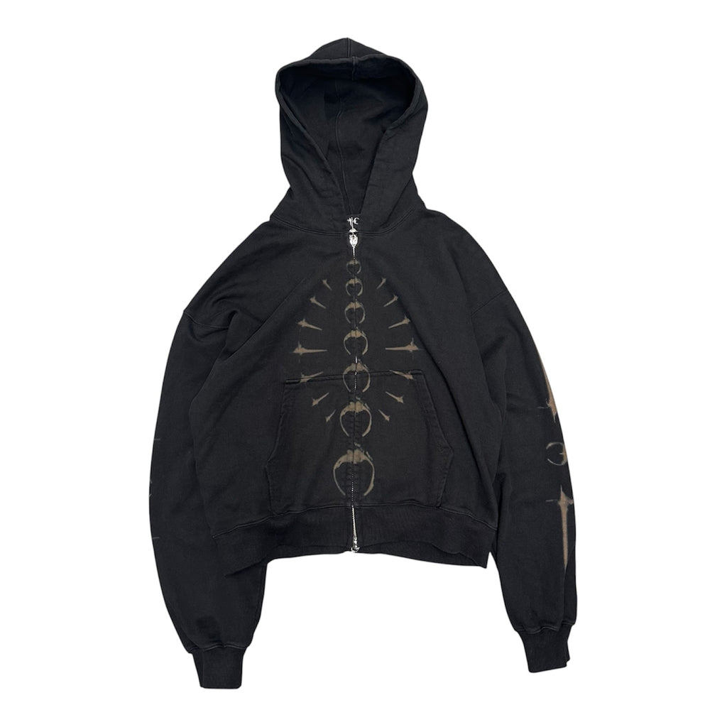 THUG CLUB BLEACHED TATTOO ZIP UP.