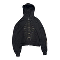 THUG CLUB BLEACHED TATTOO ZIP UP.