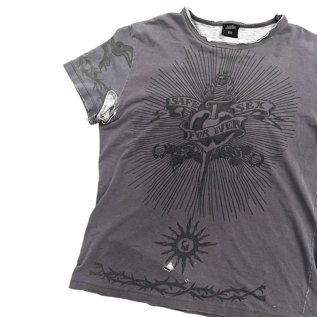 JEAN PAUL GAULTIER SAFE SEX FOREVER TATTOO SHIRT