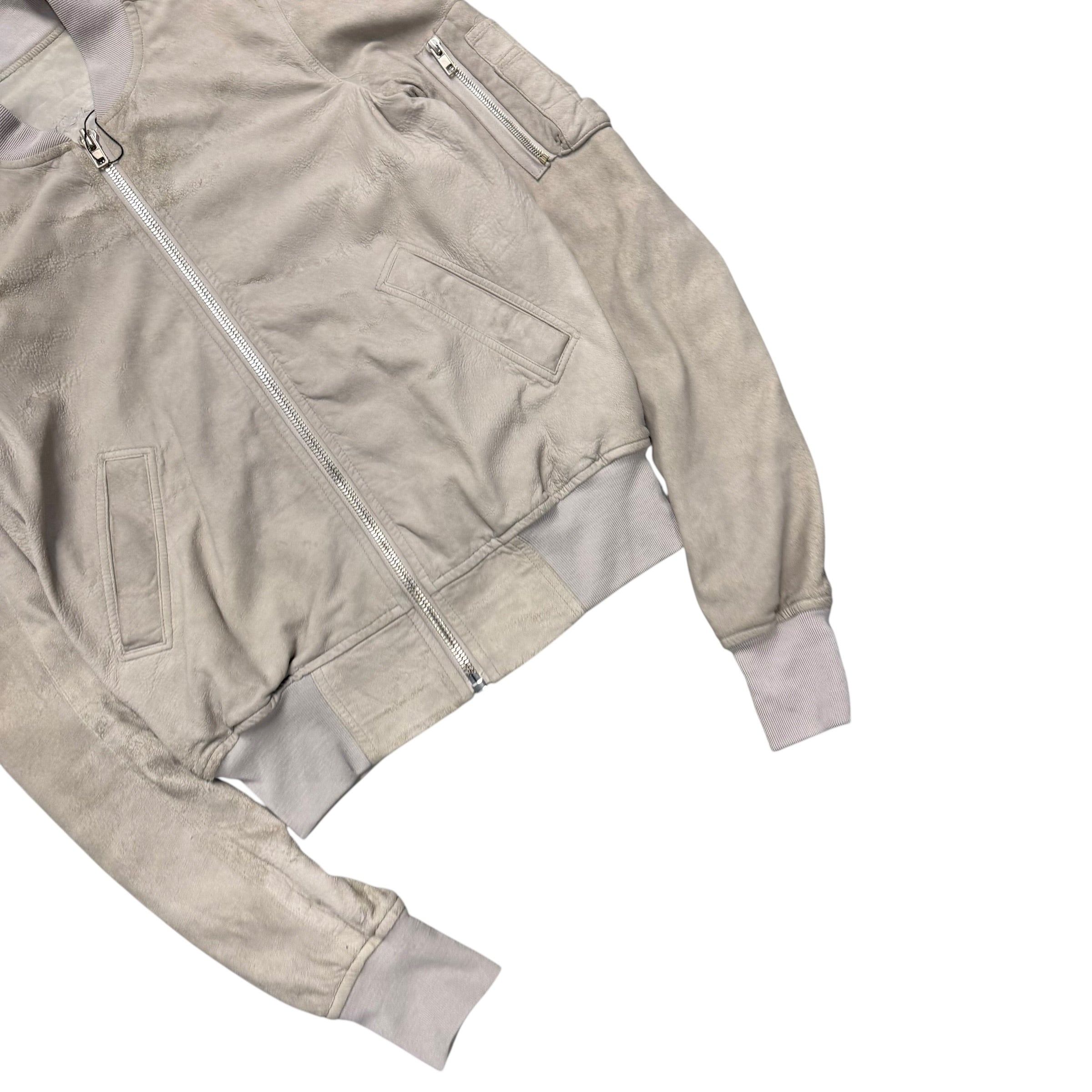 RICK OWENS SS19 “BABEL” BLISTERED LAMB SKIN JACKET.