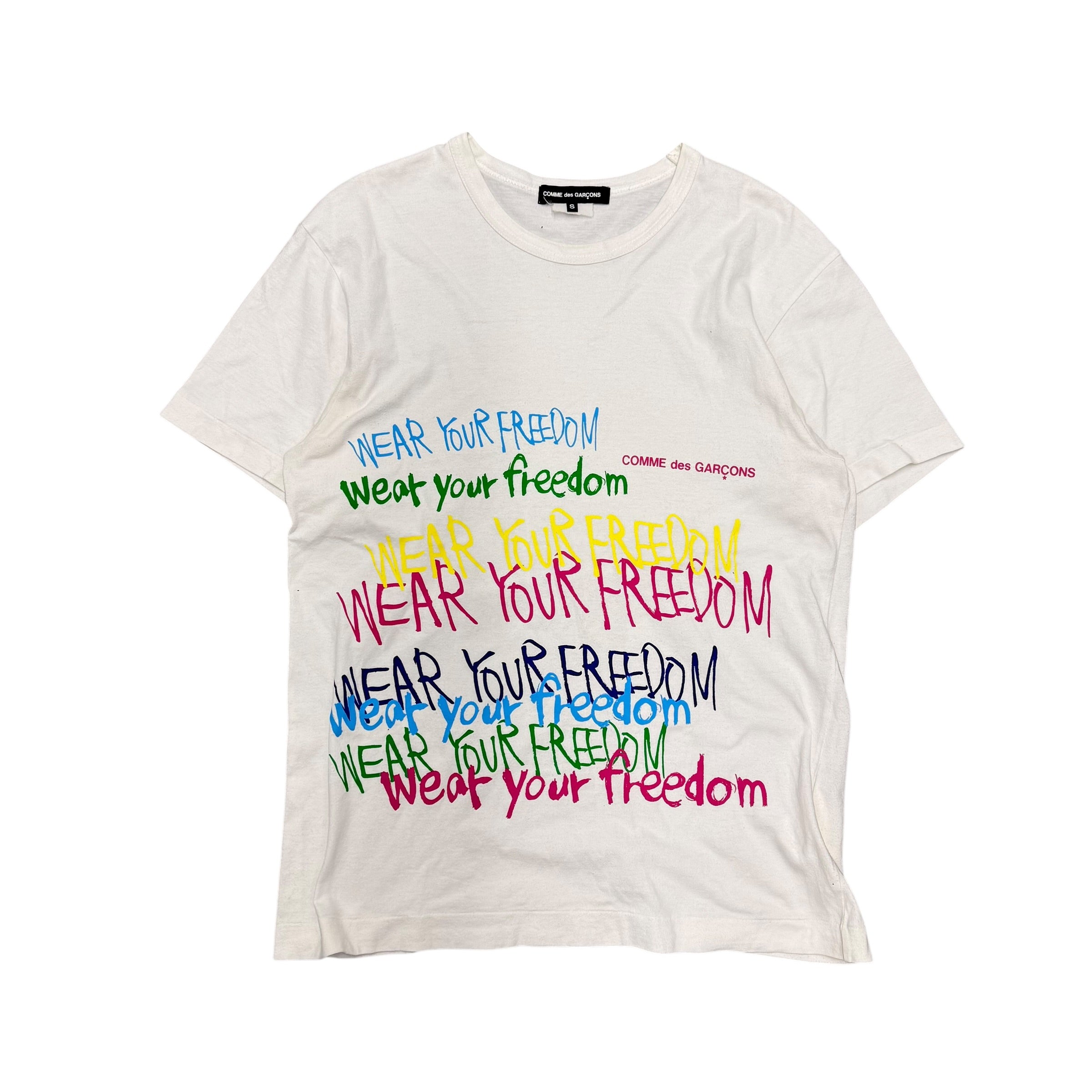 CDG WEAR YOUR FREEDOM TEE