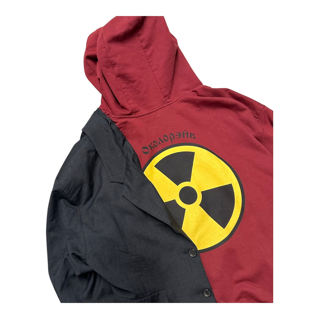 GOSHA RUBCHINSKIY SS2018 HYBRID ‘HOODIE/BLAZER’ JACKET.