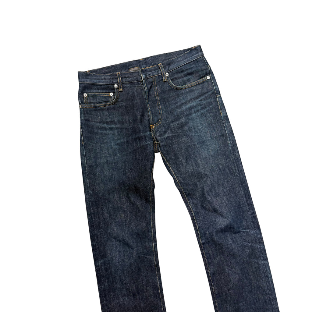 DIOR HOMME UNALTERED MIJ RAW DENIM PANTS.