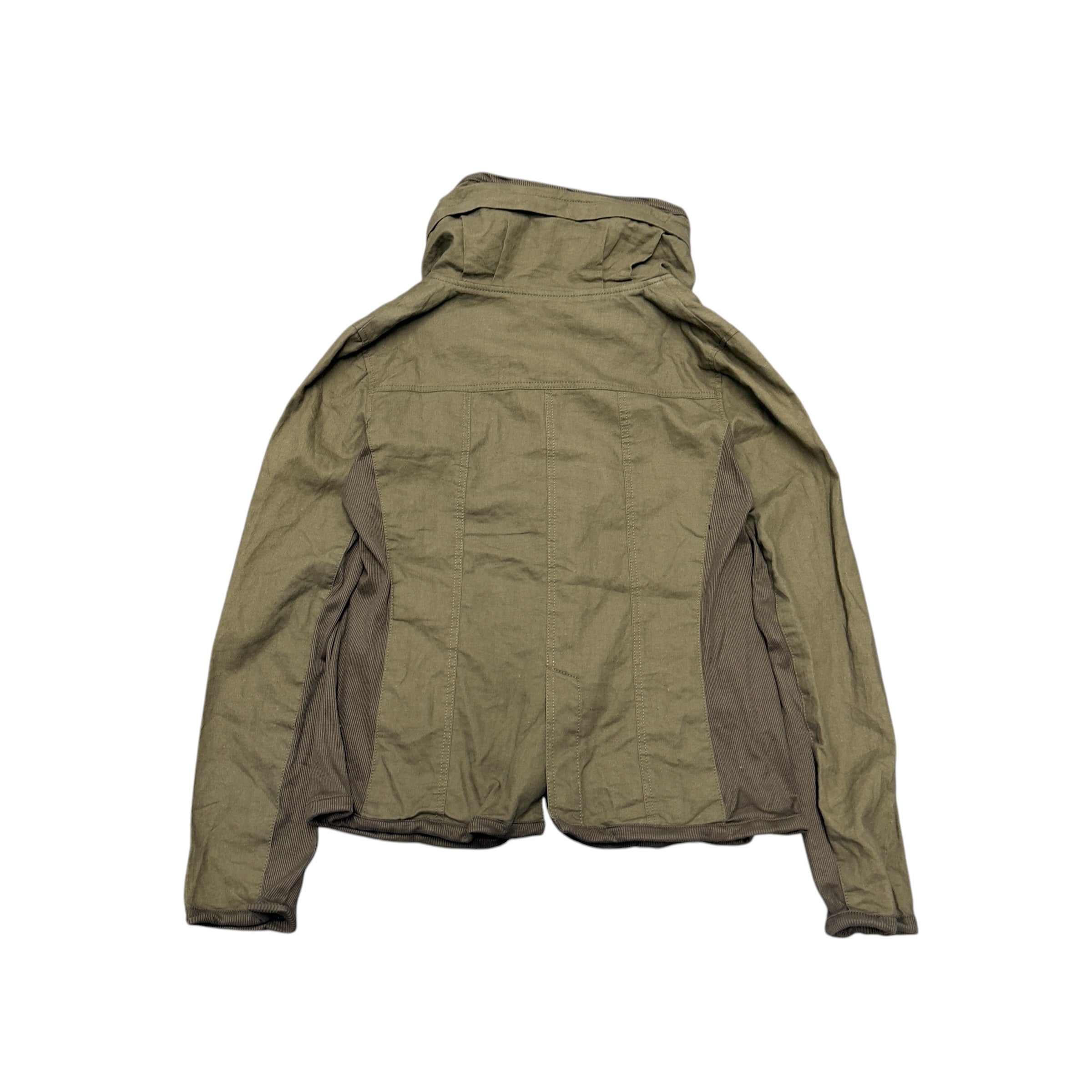 JAPANESE BONO JACKET DARK GREEN ZIP UP.