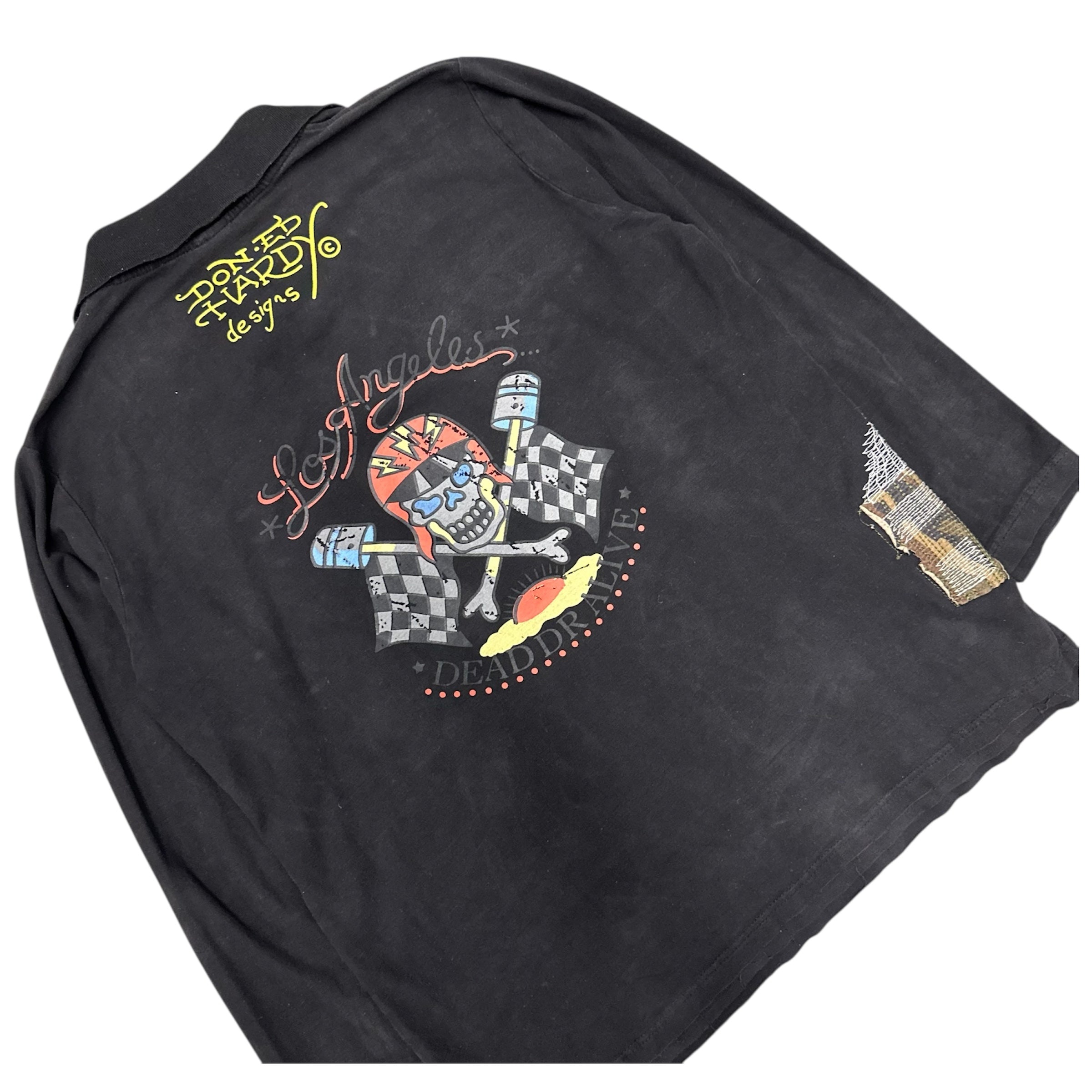 VINTAGE ED HARDY LONGSLEEVE SHIRT.