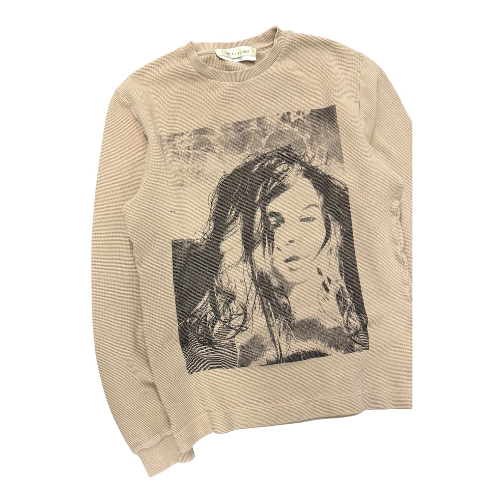 1017 ALYX 9SM BEIGE WAFFLE KNIT LONGSLEEVE.