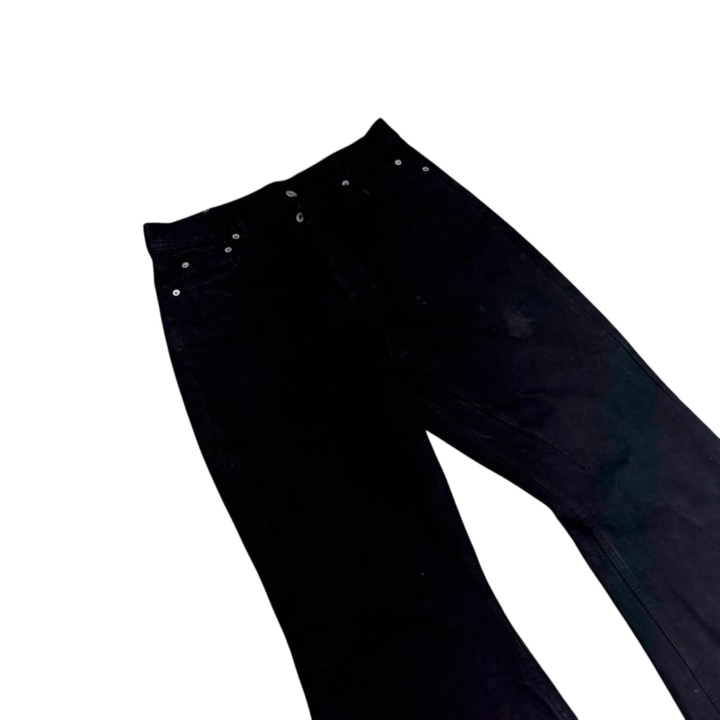 RICK OWENS FLARED BOLAN DENIM.