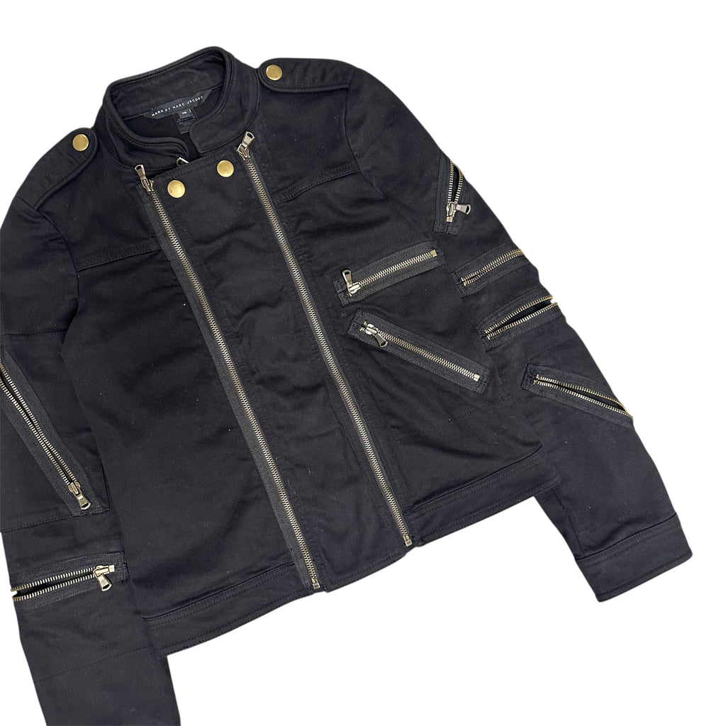 MARC JACOBS MULTI-ZIP BONDAGE ZIP UP.