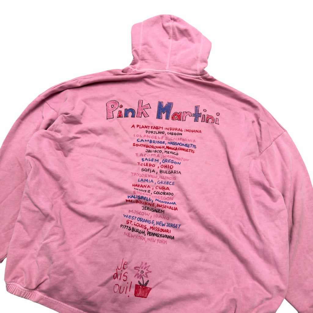 BALENCIAGA PINK MARTINI HOODIE.