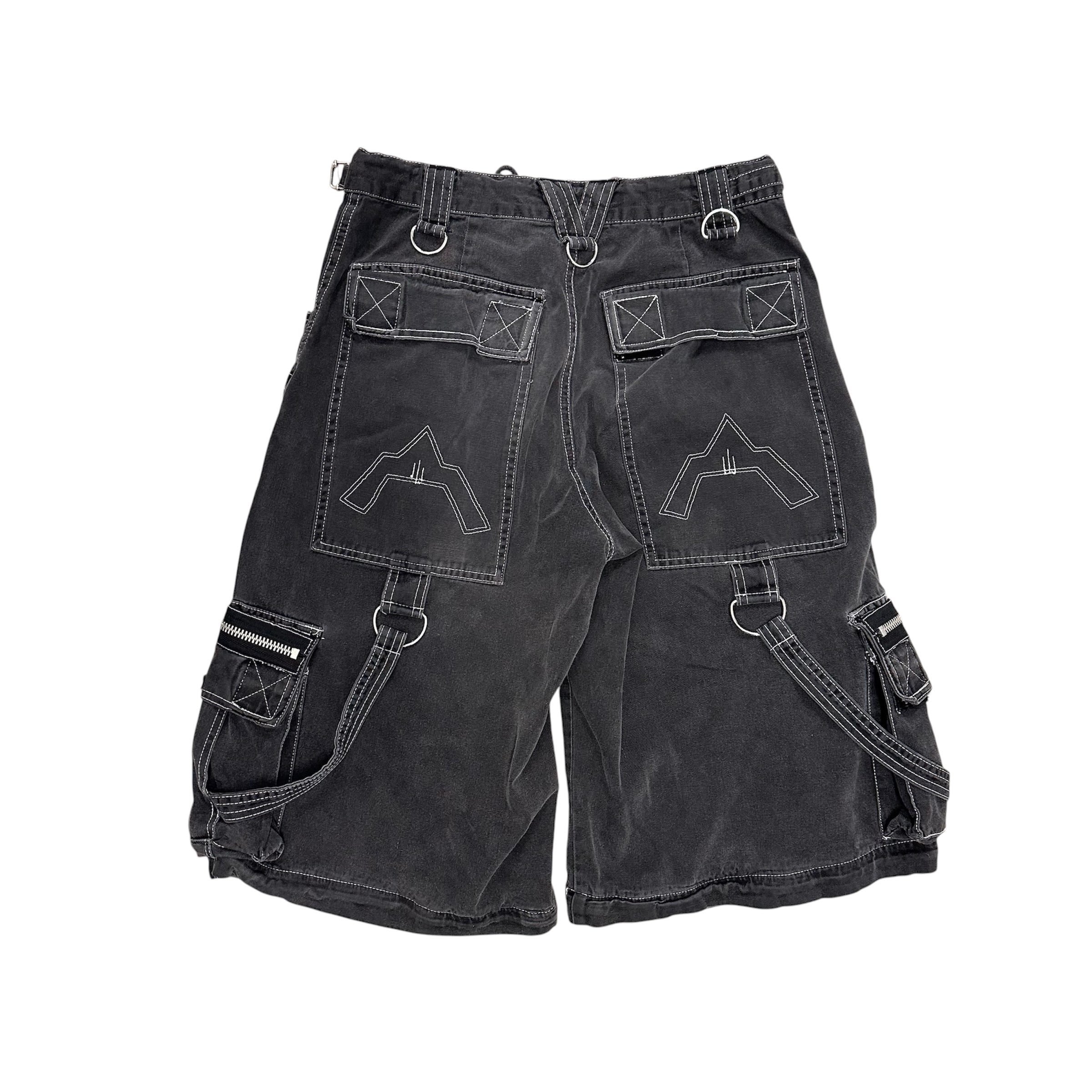 TRIPP NYC BLACK RAVER SHORTS.