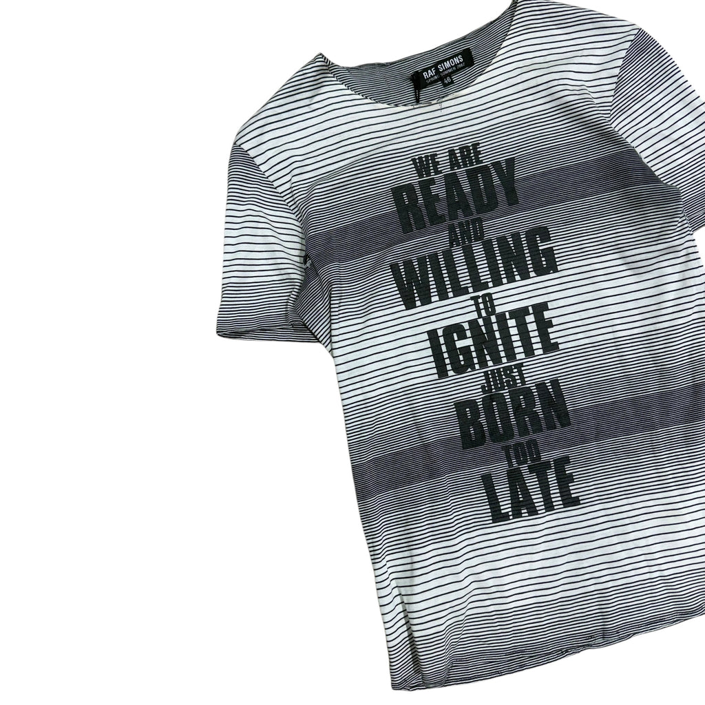 RAF SIMONS SS02 READY & WILLING SHIRT.