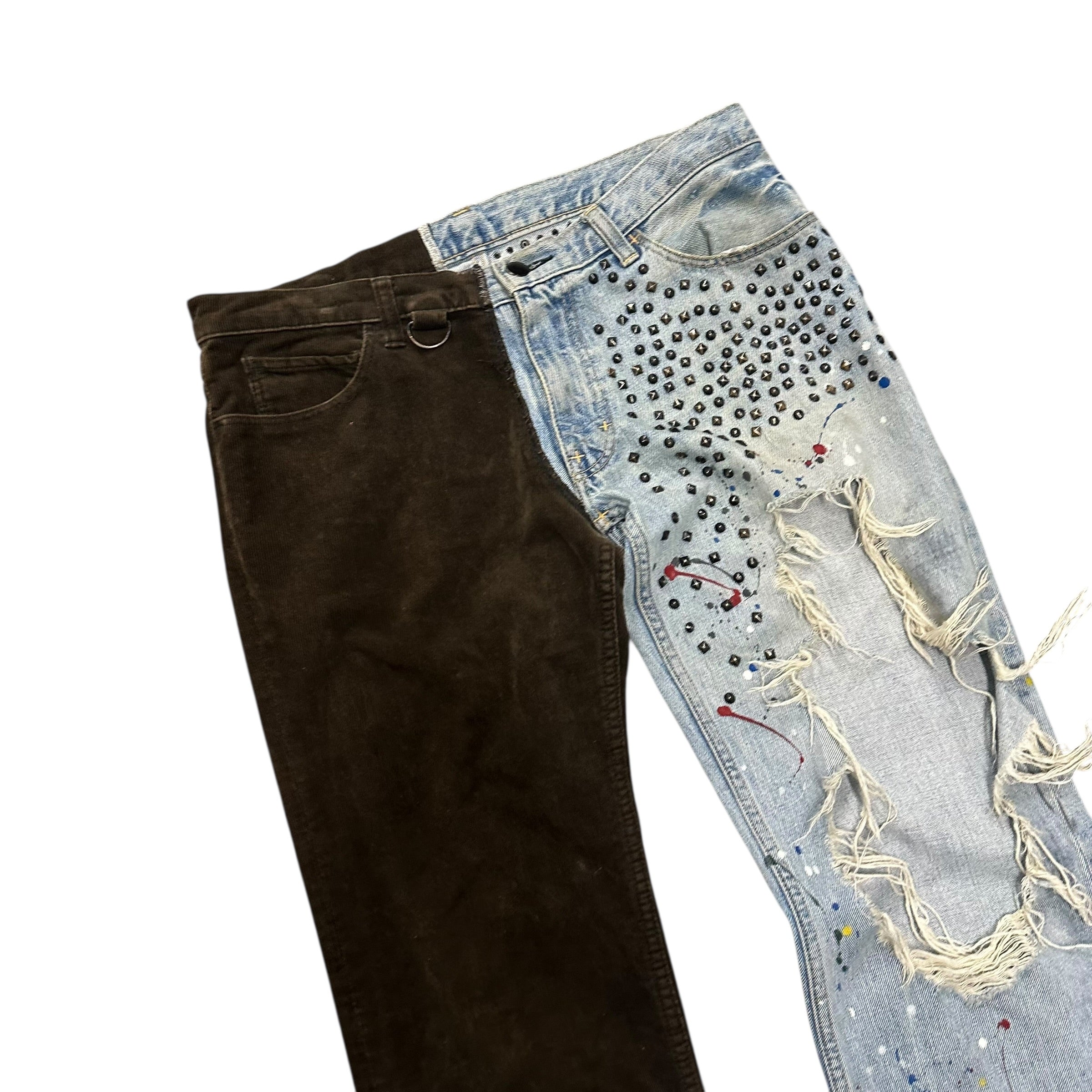 NUMBER (N)INE HYBRID SPLIT DENIM.
