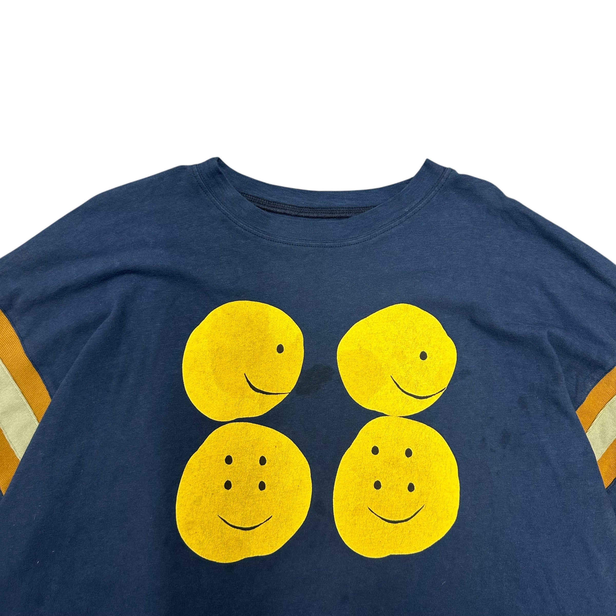 KAPTIAL SMILEY FACE BASEBALL TEE.
