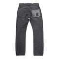 UNDERCOVER CHARCOAL BACK POCKET PRINT DENIM.