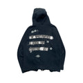 PPFM NAVY PATCHWORK SCRIPT ZIP UP.