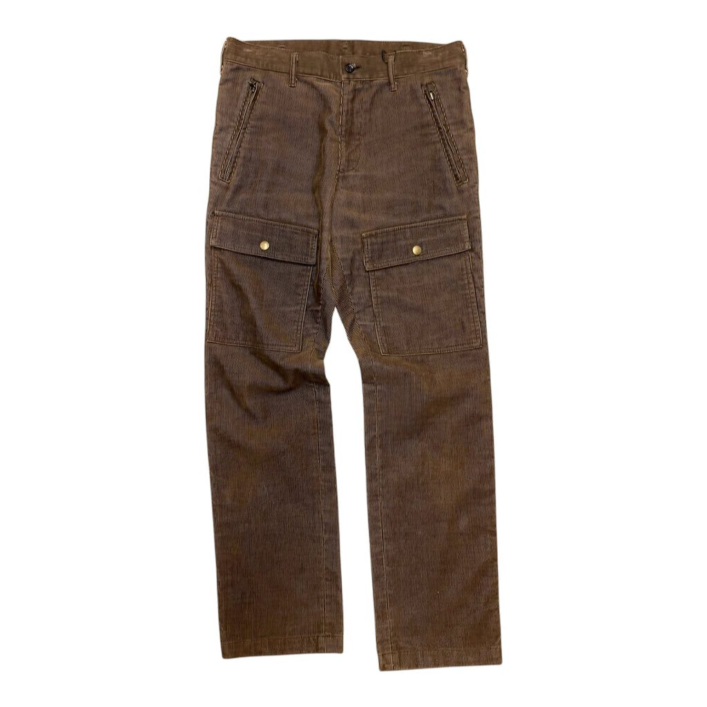 COMME DES GARÇONS BROWN CORDUROY PANTS.