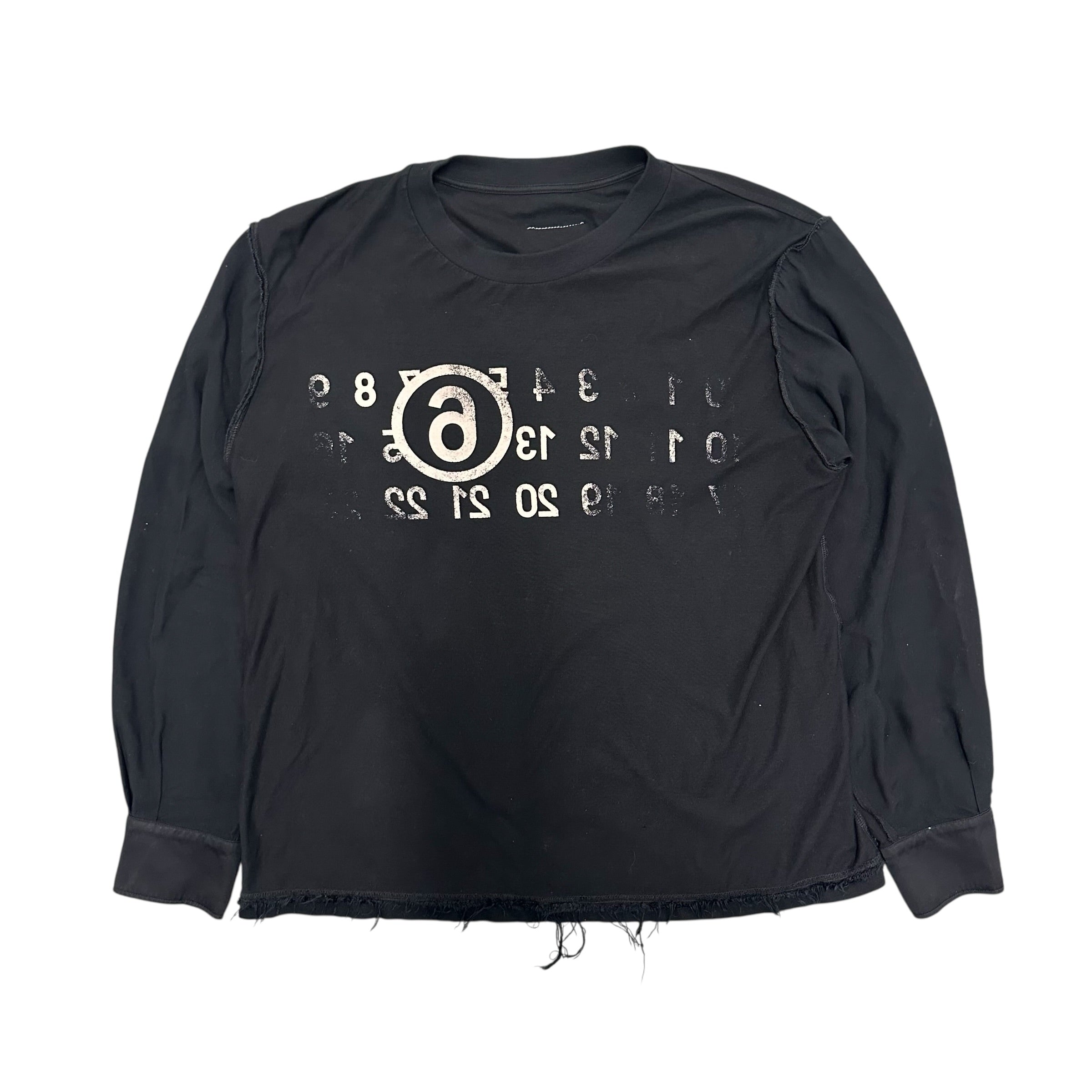 MM6 REVERSIBLE LOGO HYBRID SHIRT.