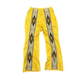 KAPITAL YELLOW SMOOTH JERSEY TRACK PANTS.