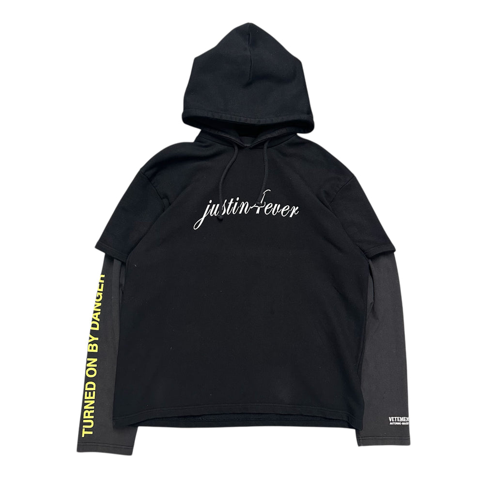VETEMENTS 11 INCH GUN CLUB JUSTIN 4 EVER HOODIE