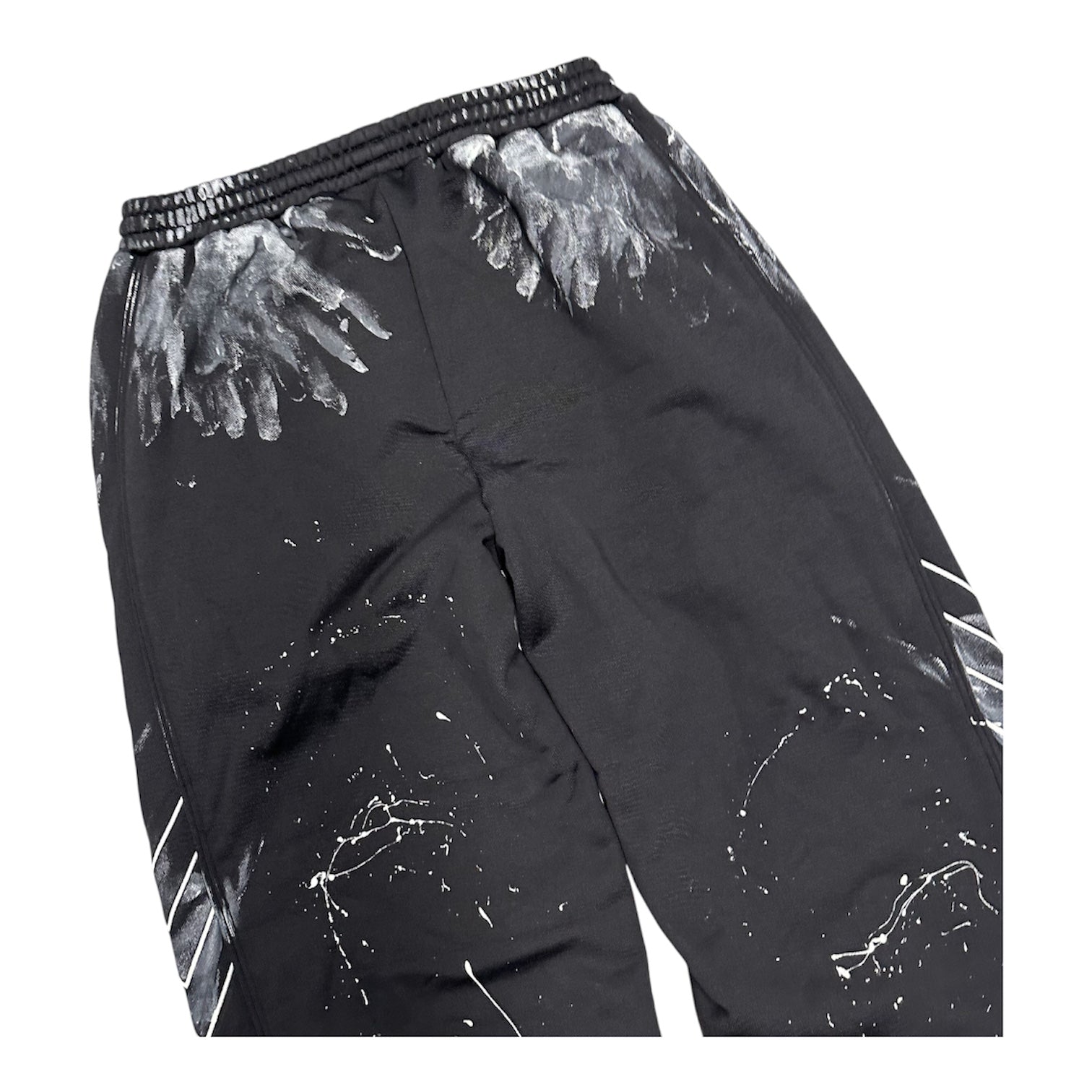 BALENCIAGA PAINT SPLATTER SWEATPANTS.