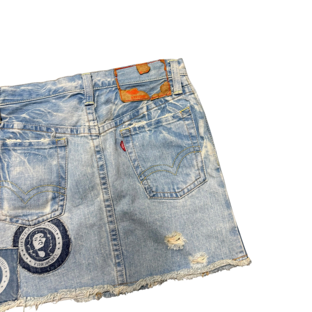 HYSTERIC GLAMOUR PATCHWORK SKIRT.