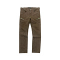 UNDERCOVER BROWN ZIPPER PANTS.