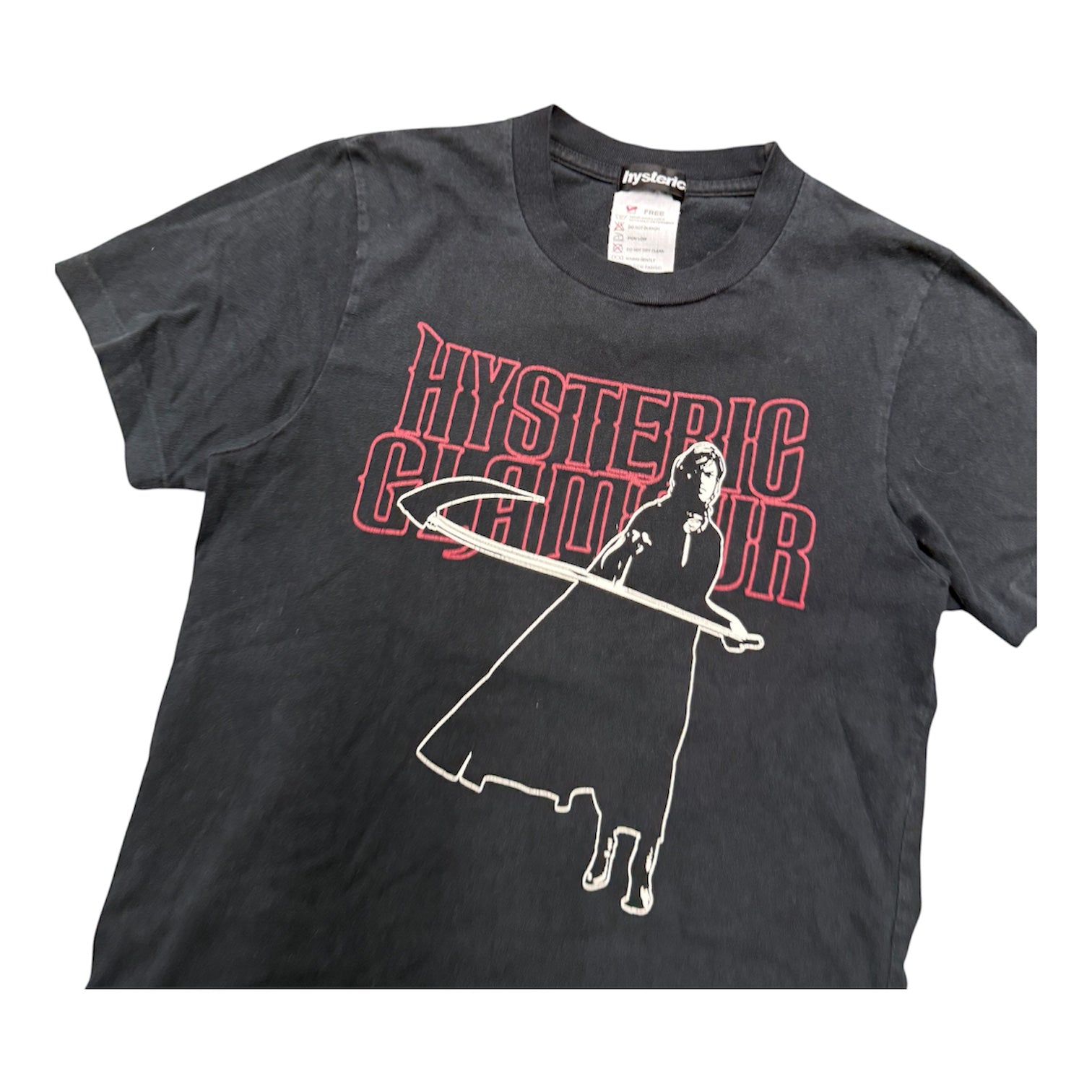 HYSTERIC GLAMOUR GRIM REAPER BLACK T-SHIRT.