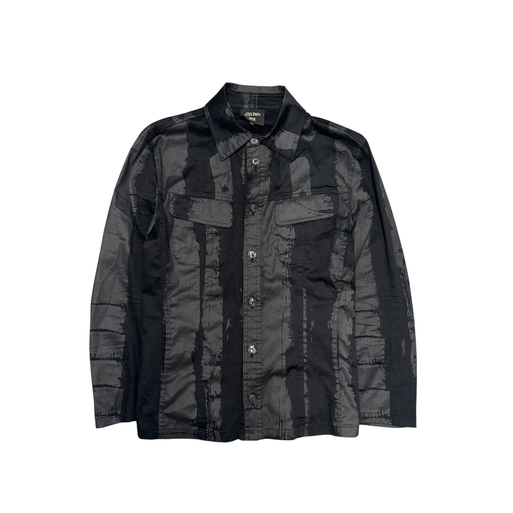 JEAN PAUL GAULTIER ABSTRACT BUTTON UP SHIRT.
