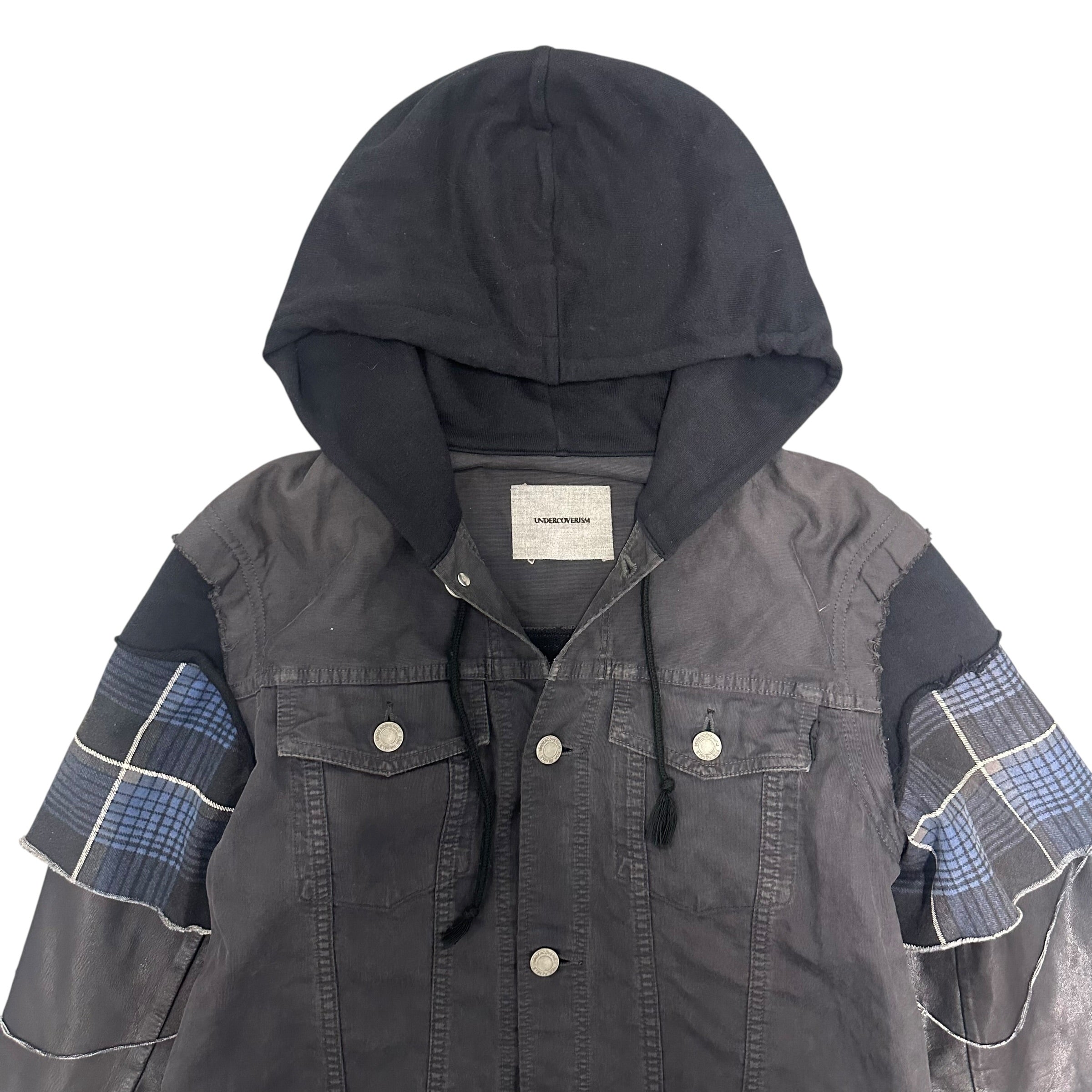 UNDERCOVER SS12 HYBRID LEATHER DENIM JACKET.