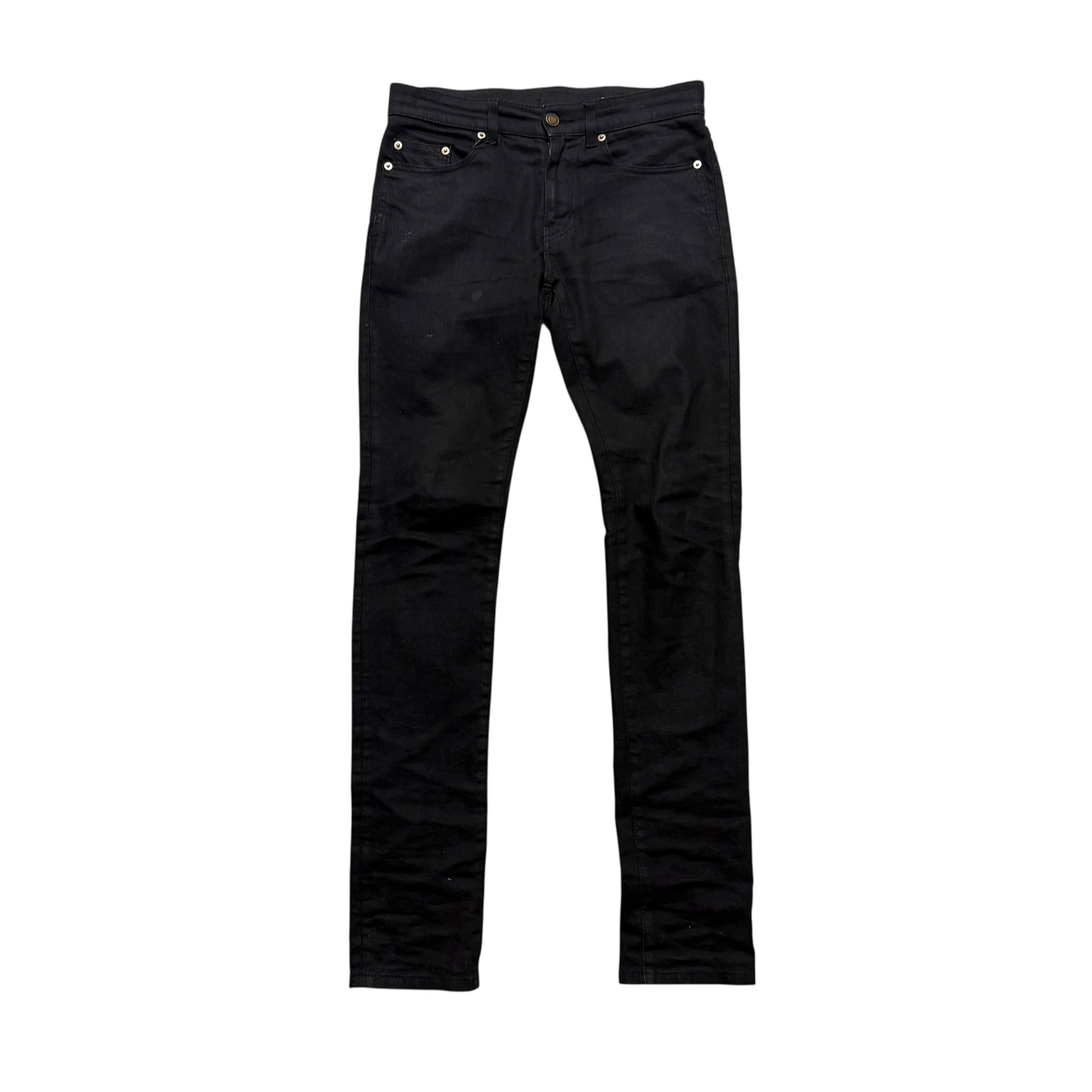 SAINT LAURENT PARIS D-02 BLACK DENIM PANTS