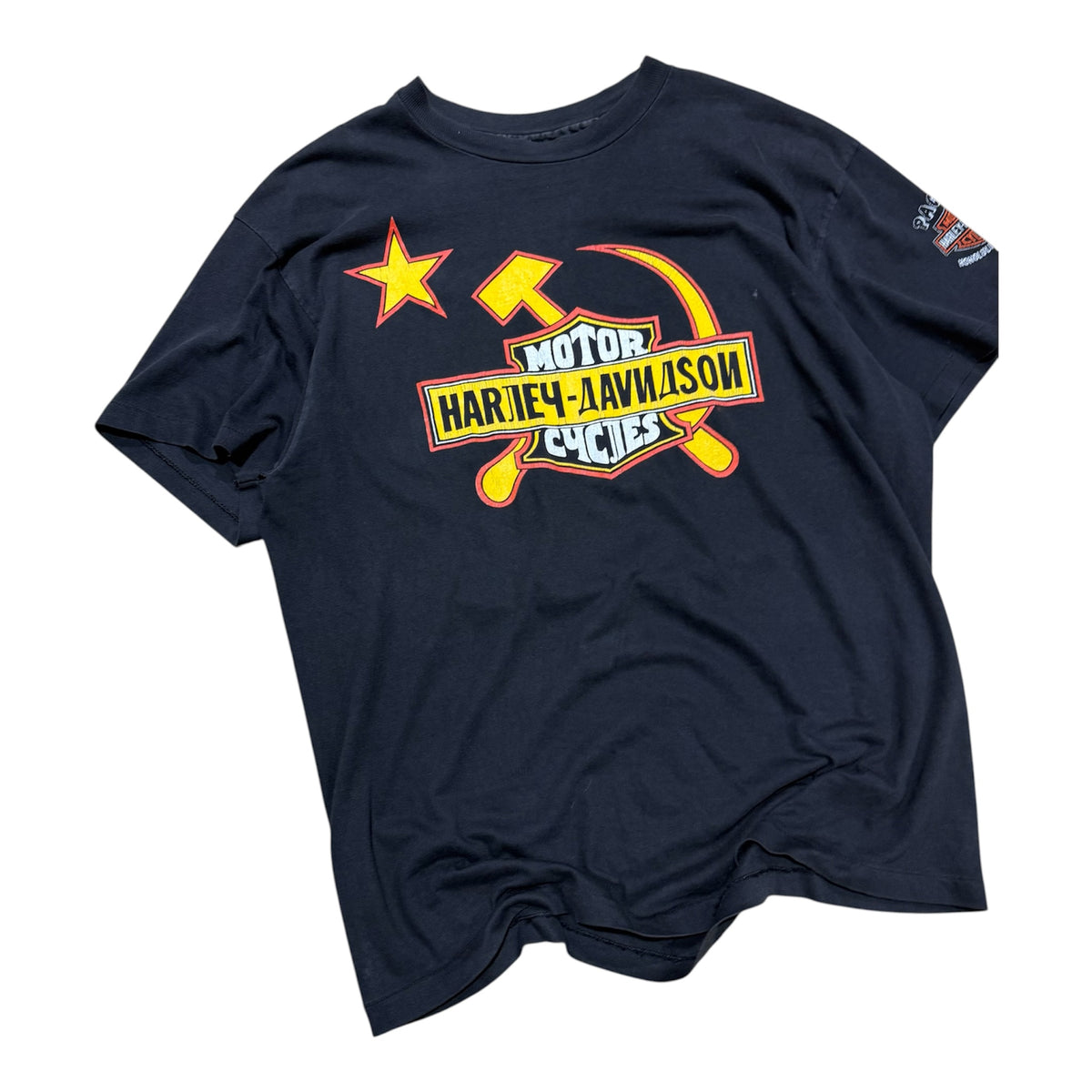VINTAGE HARLEY DAVIDSON SOVIET UNION TEE.