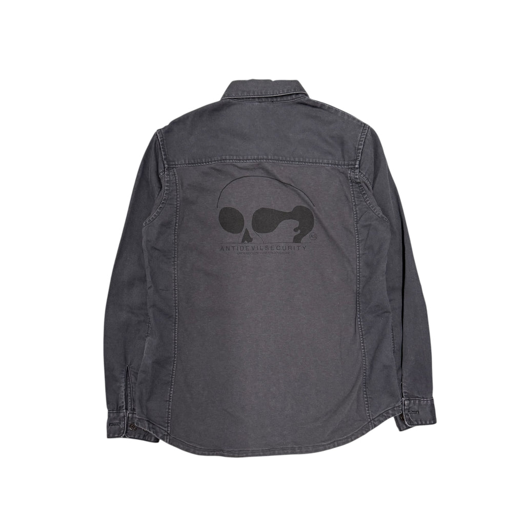 UNDERCOVER ANTI DEVIL SECURITY MILITARY FATIGUE SHIRT.