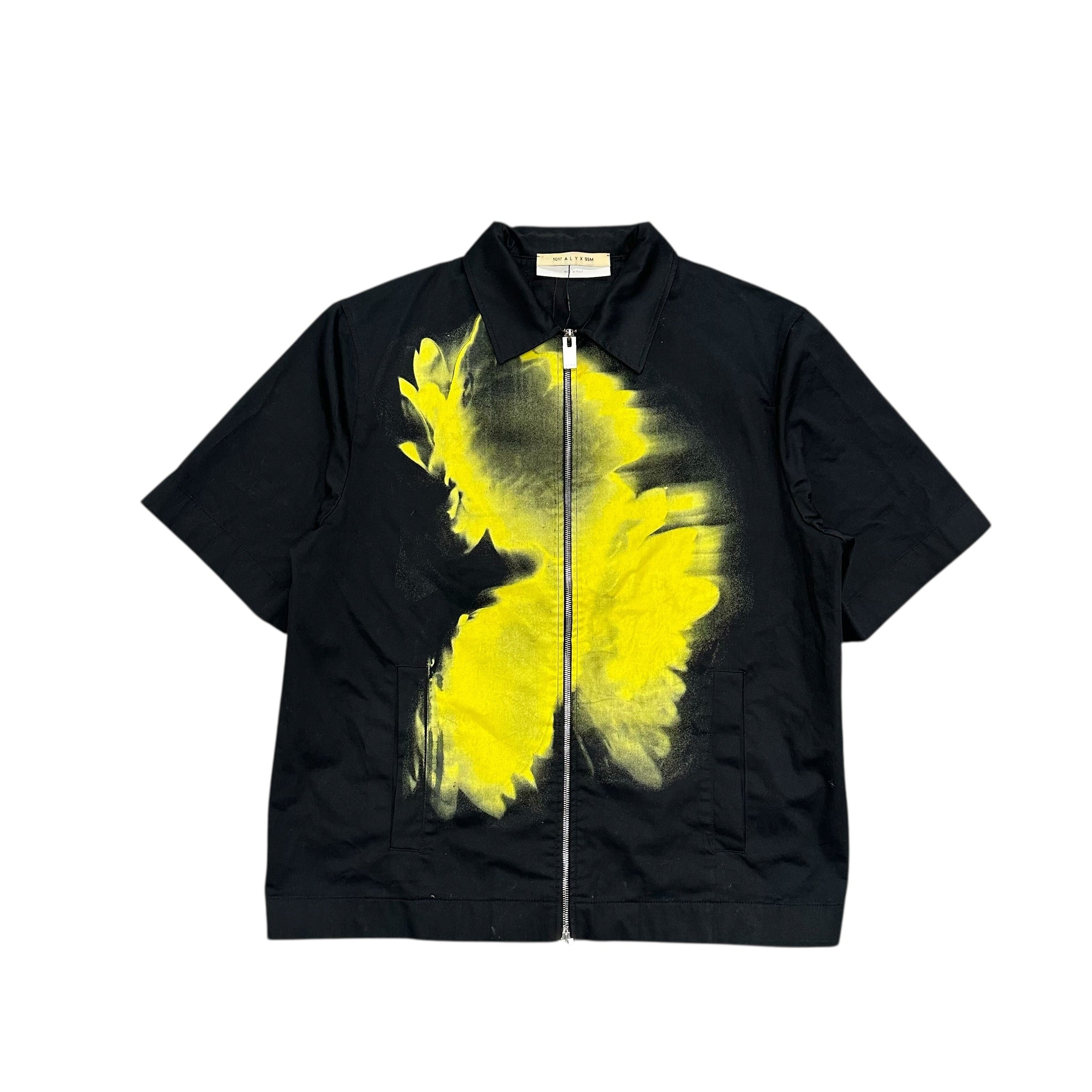 1017 ALYX ABSTRACT BLACK & YELLOW SHIRT. – Chambered Inseams