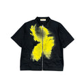 1017 ALYX ABSTRACT BLACK & YELLOW SHIRT.