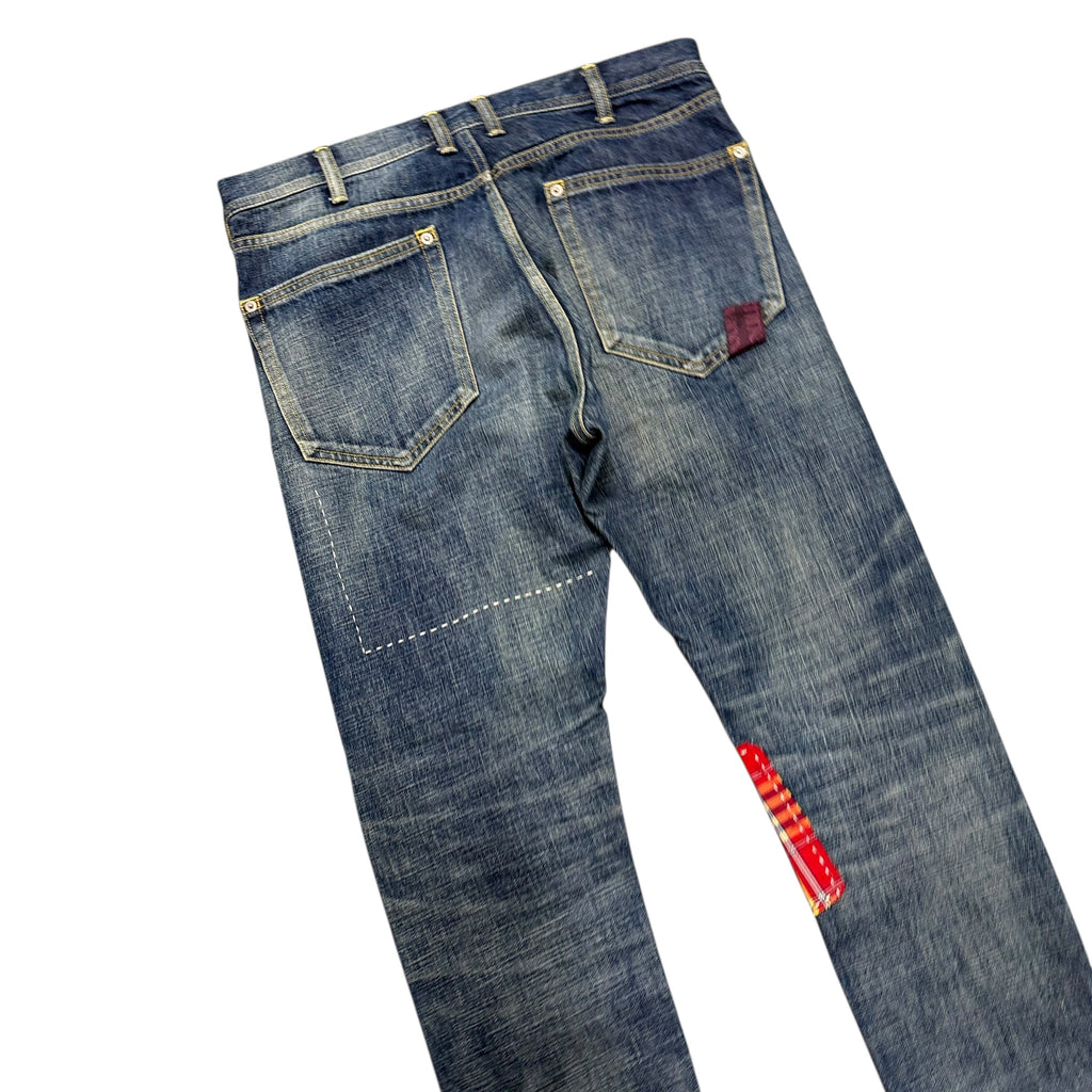 VIVIENNE WESTWOOD FLANNEL PATCH DENIM.