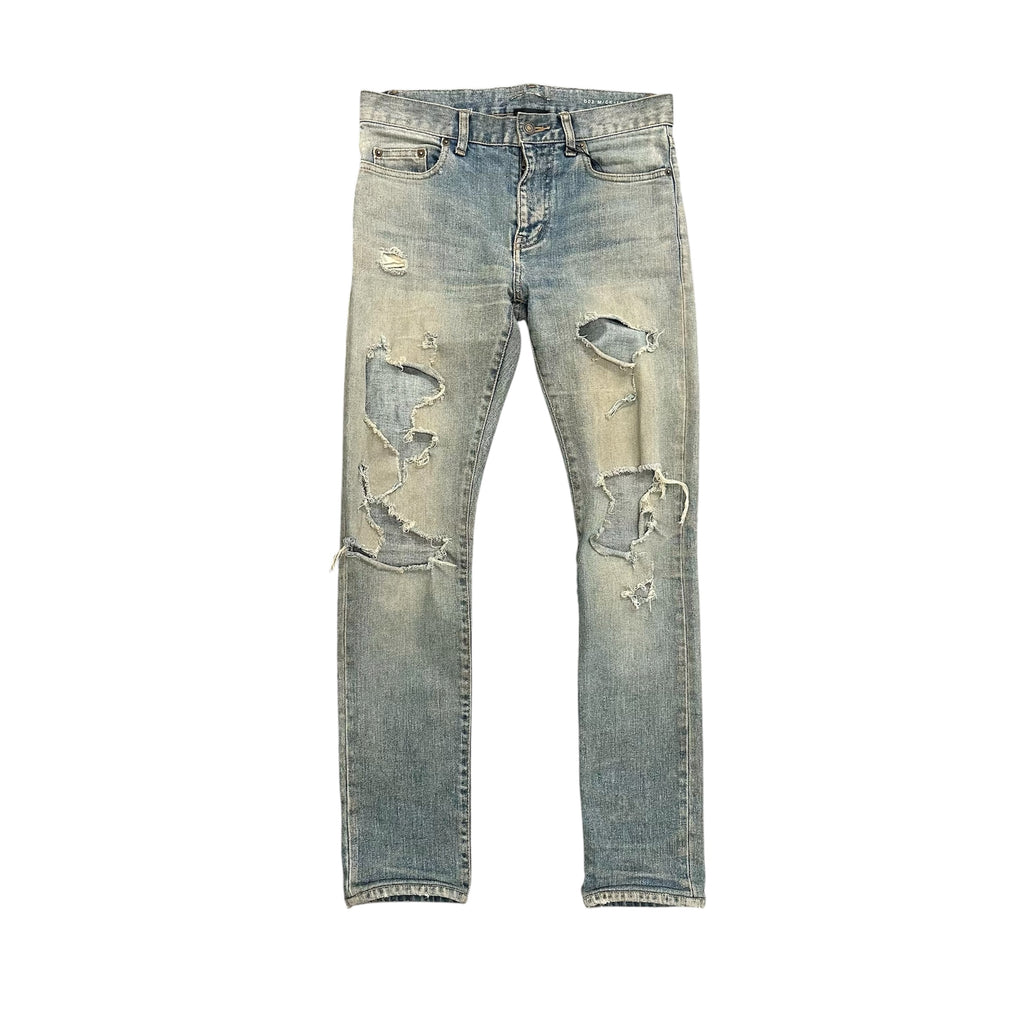 SAINT LAURENT D-02 CRASH DENIM