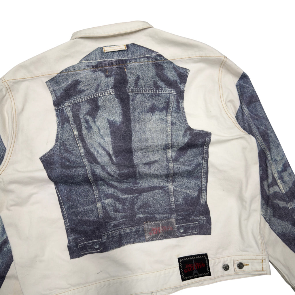 JEAN PAUL GAULTIER TROMPE LOEIL DENIM JACKET.