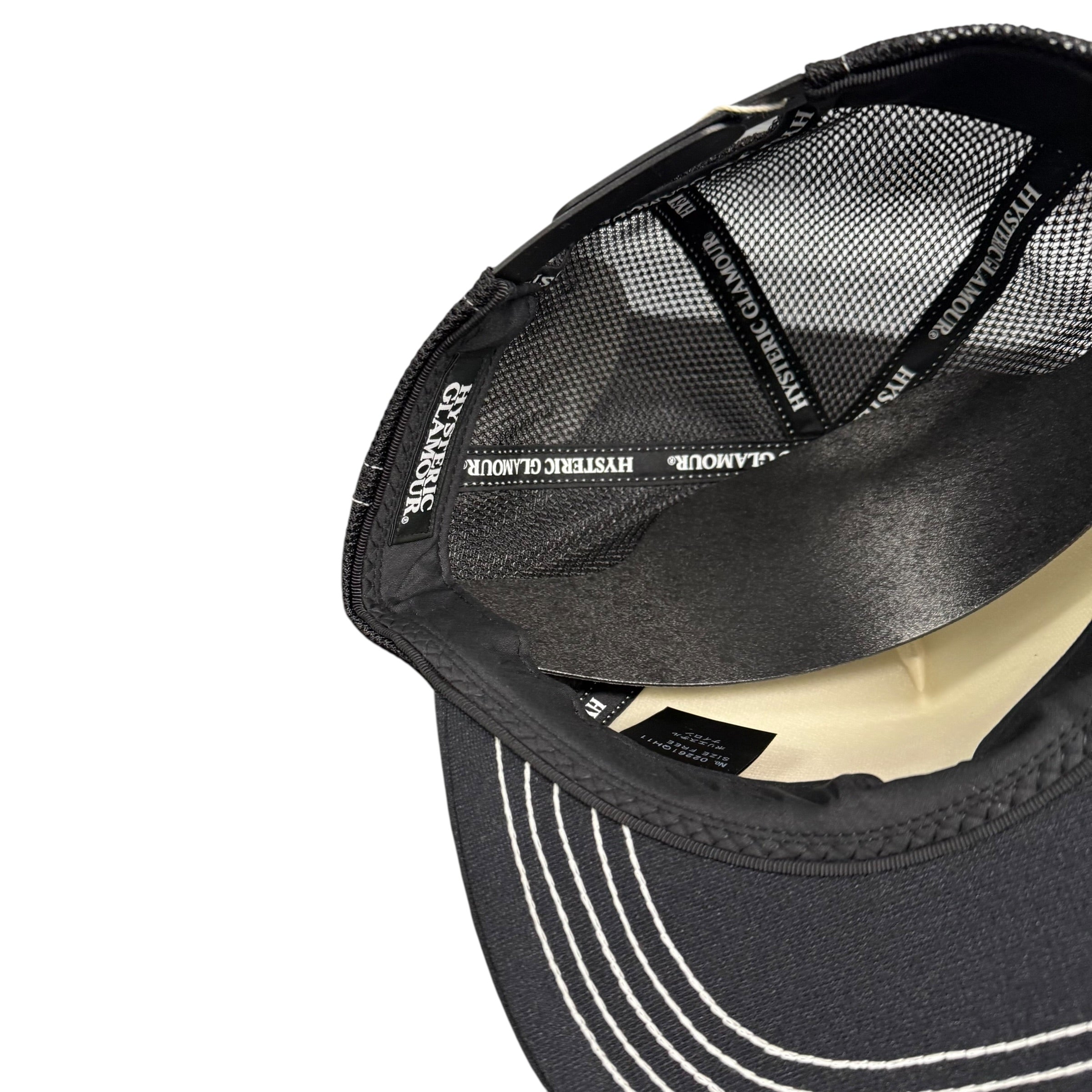HYSTERIC GLAMOUR SPEEDSTER TRUCKER HAT.