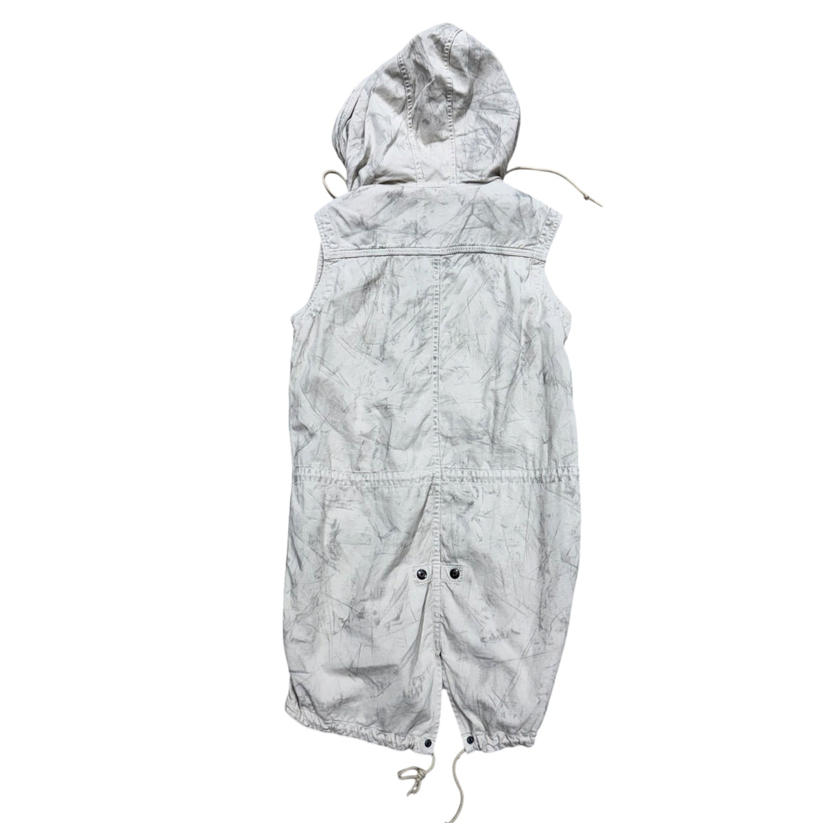 HYSTERIC GLAMOUR LONG TAN ZIP UP VEST.