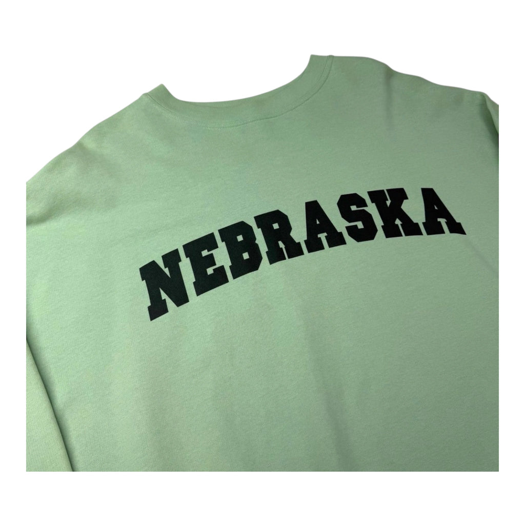 RAF SIMONS REDUX NEBRASKA MINT GREEN SWEATER.