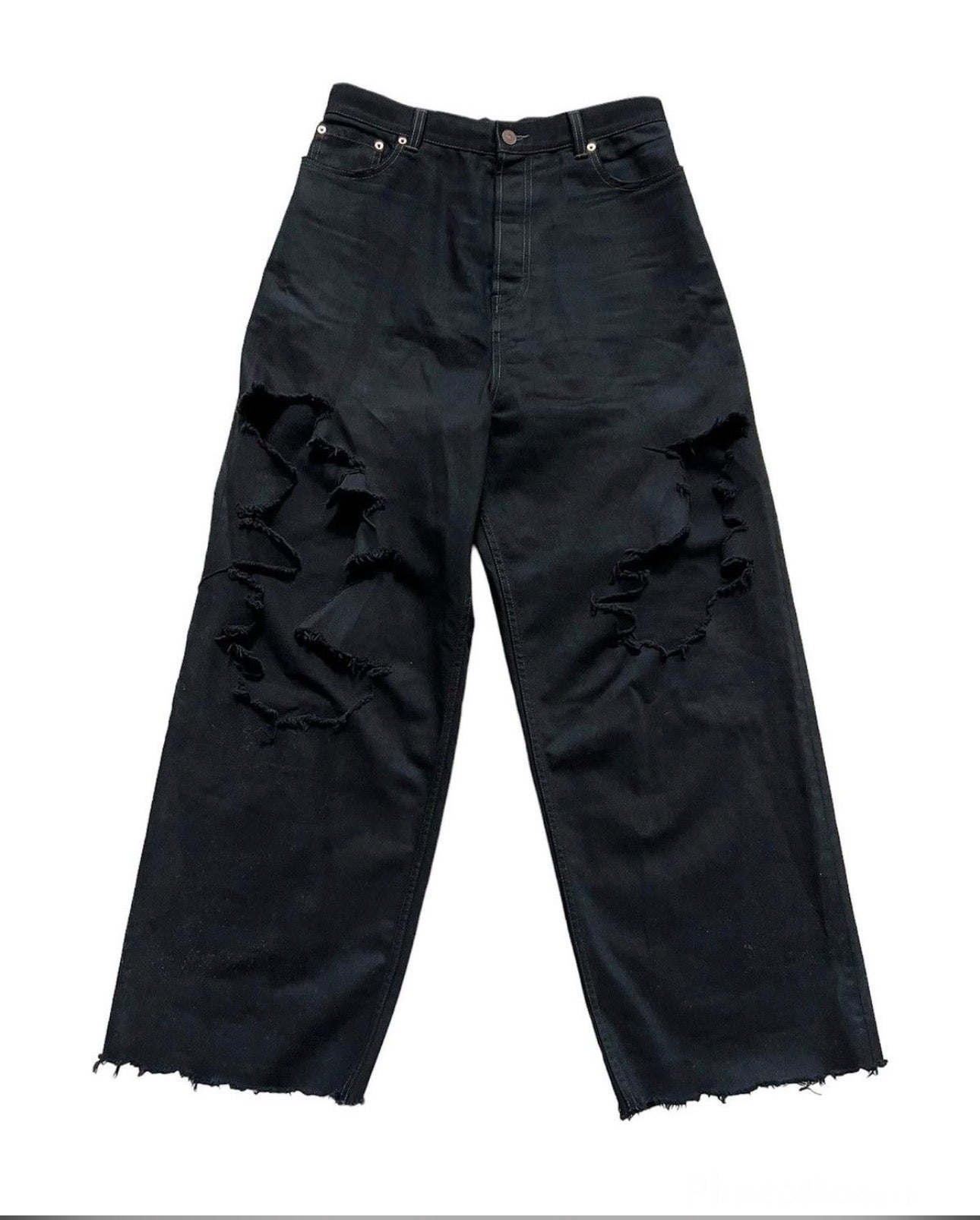 BALENCIAGA AFTERWORLD ‘21 BOXER DESTROYER DENIM.