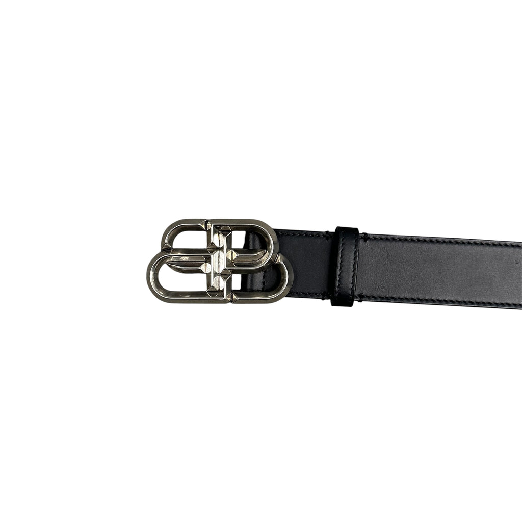 BALENCIAGA DOUBLE B LOGO BELT.