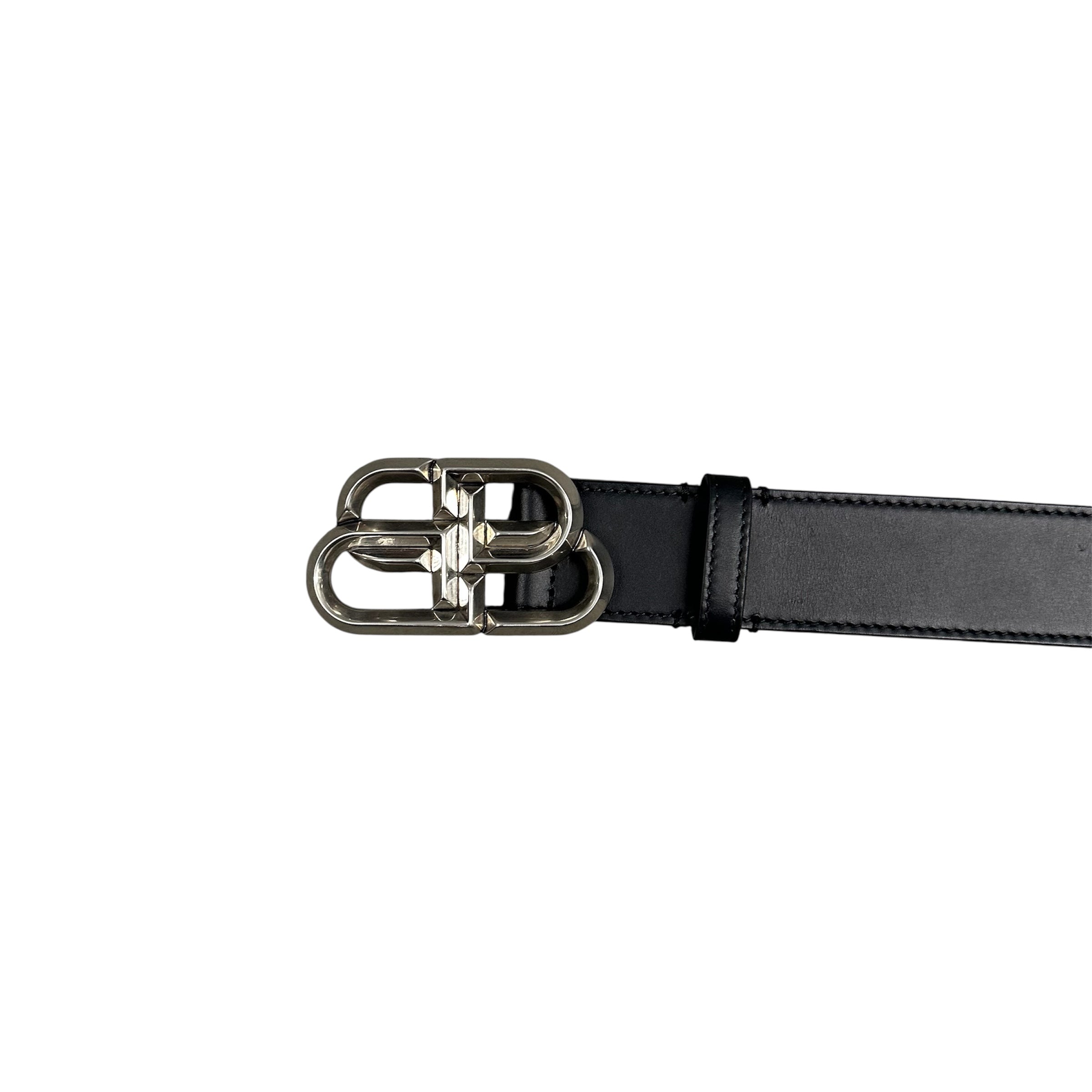 BALENCIAGA DOUBLE B LOGO BELT.