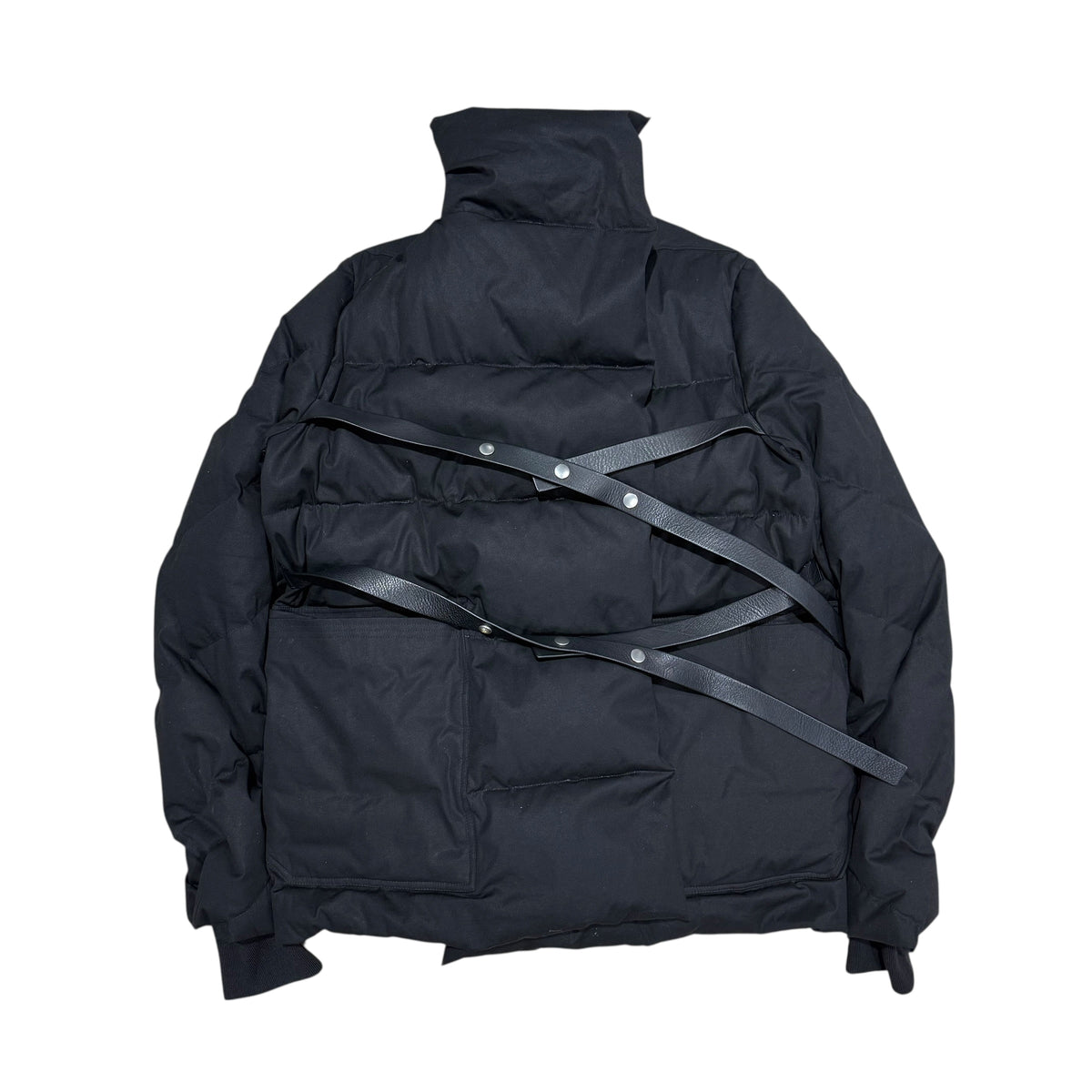 RICK OWENS DUSTULATOR WRAP PUFFER JACKET.