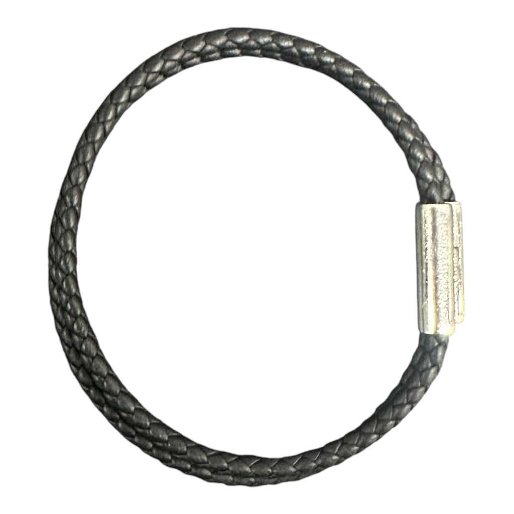 HERMES TOURNIS TRESSE BRACELET BLACK.