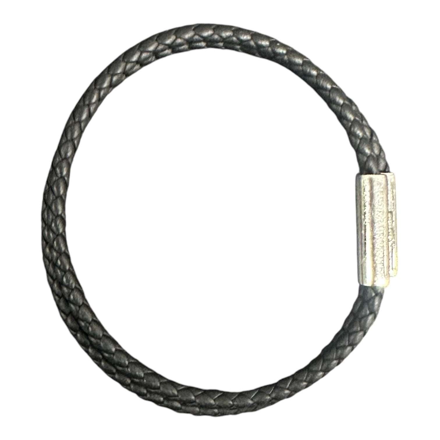 HERMES TOURNIS TRESSE BRACELET BLACK.