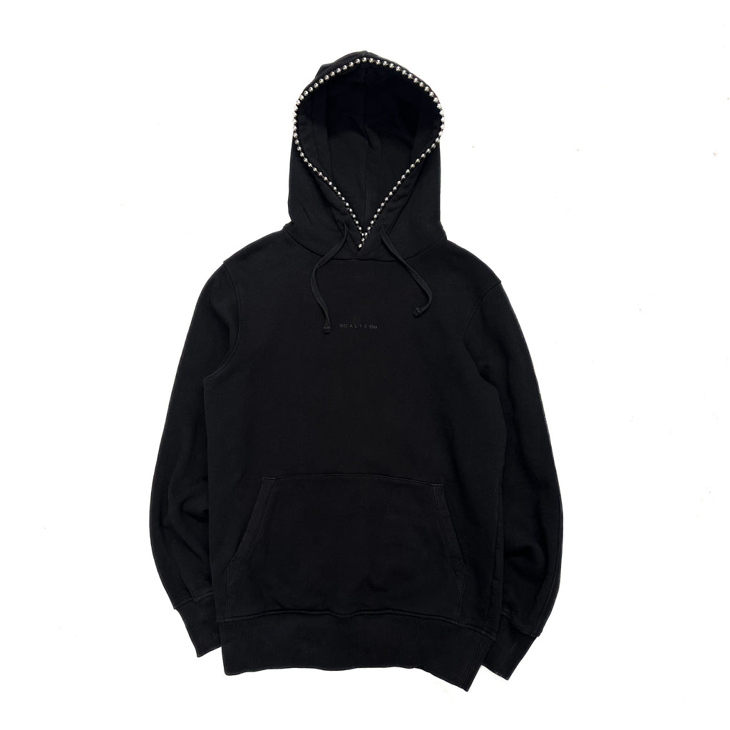 1017 ALYX SM BLACK BEADED HOODIE.