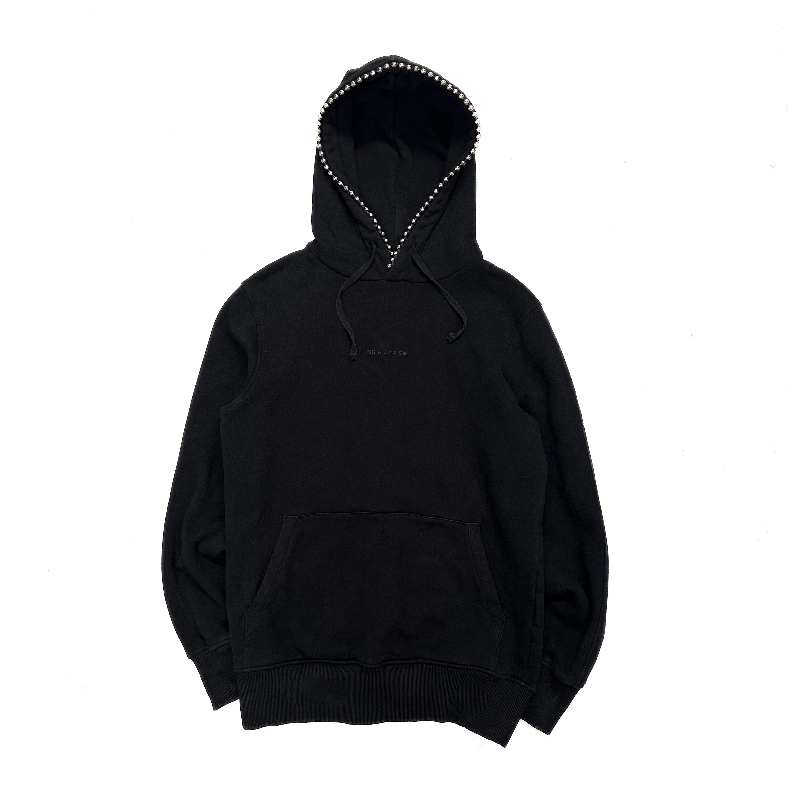 1017 ALYX SM BLACK BEADED HOODIE.
